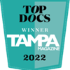 Picture of the Tampa Magazine Top Docs 2022 award.